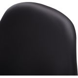 Pack 4 Sillas de Comedor, Sillas Cocinas, Acabado en Negro y Madera, Medidas: 45 cm (Ancho) x 53 cm (Largo) x 83 cm (Alto)