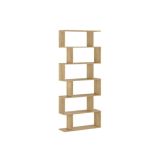 Meyvaser - Estantería Alta Salón, Libreria, Color Mauvella, Medidas: 191 cm (Alto) x 80 cm (Ancho) x 24,6 cm (Fondo
